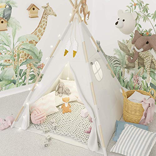 Photo of TazzToys Kids Teepee Tent for Kids with Fairy Lights